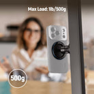 NEEWER PA072 Compact Magnetic Phone Tripod Mount supports up to 500g.