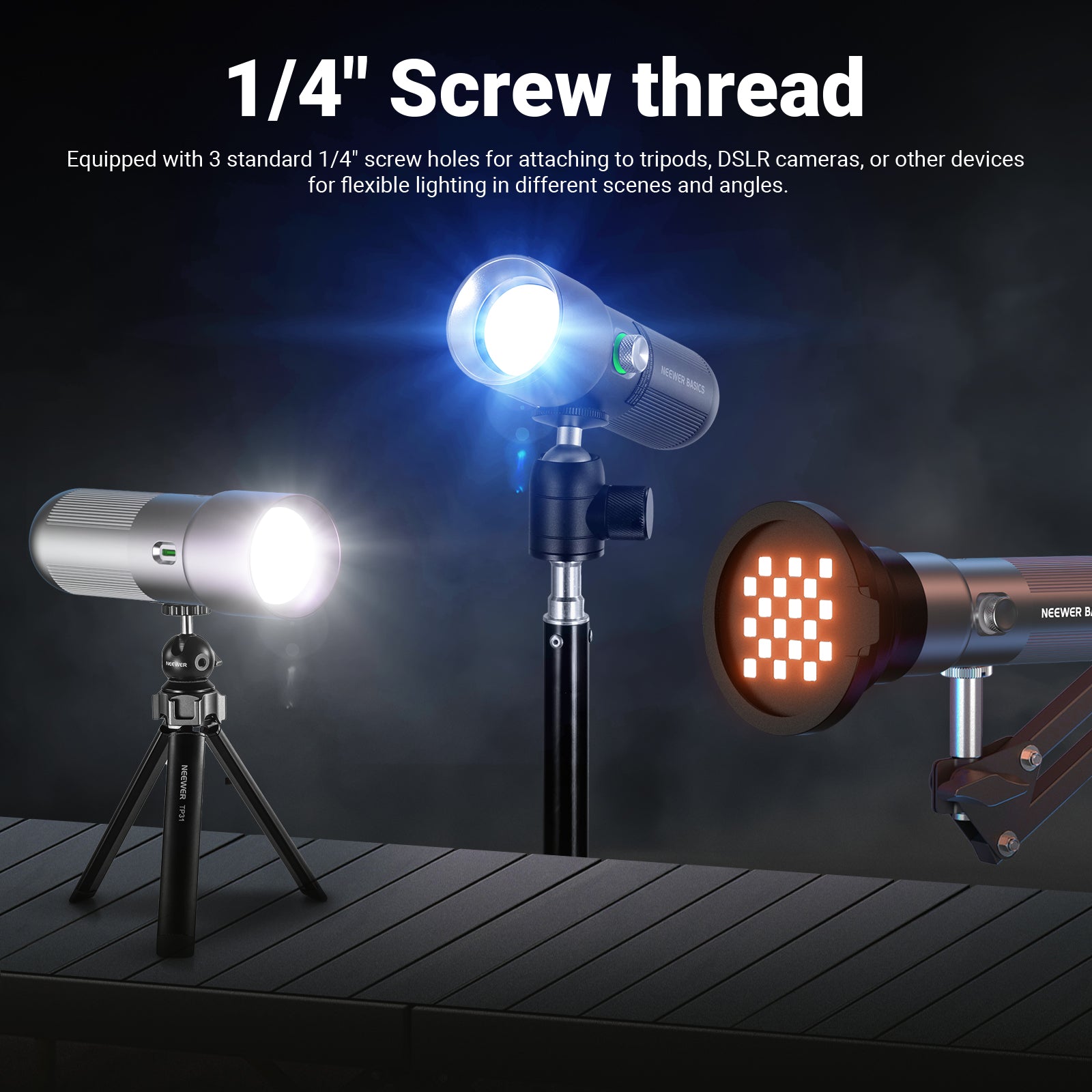 NEEWER FL10 LEDスポットライト 撮影照明 ポートレイト ビデオ NEEWER FL10 BASICS Portable Photography Flashlight | NEEWER