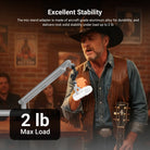 NEEWER MS049 Microphone Mount Adapter supports a load of up to 2 lb.