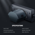 Specifications of the NEEWER NT-Q300 Dummy Battery