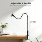 NEEWER PA151 Magnetic Phone Stand for Desk is easy to bend and get the desired perspective.