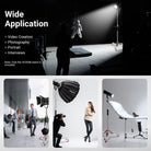 NEEWER SC305B Stainless Steel Rolling Light Stand is ideal for video creation, photography, portrat, and interviews.