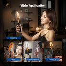 NEEWER GM66 Clip on Selfie Light can be used for vlogging, selfies, live streaming, and Zoom calls.