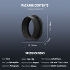 Specifications of the NEEWER CRS13 Flash Magnetic Adapter Ring