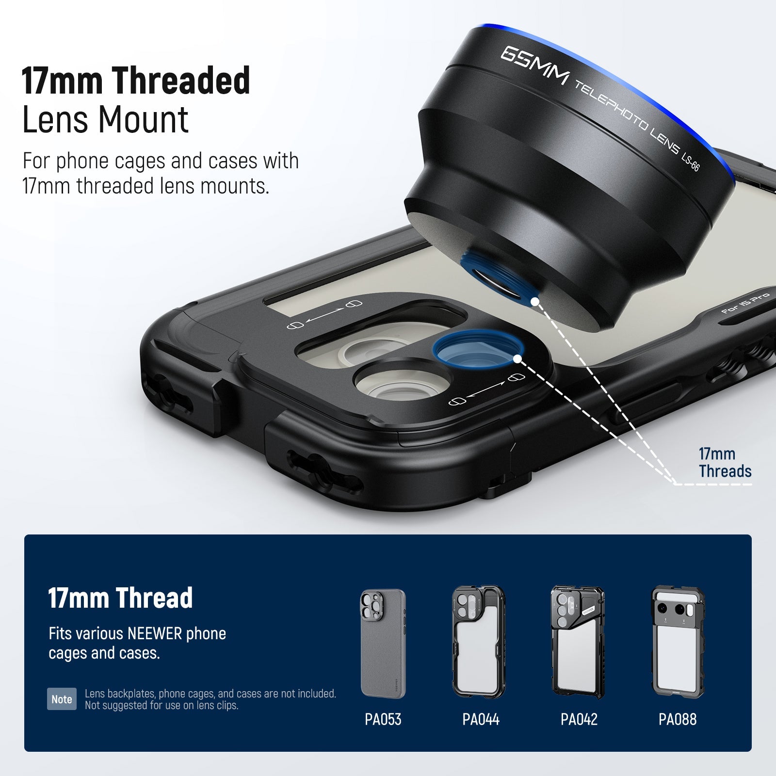 【未開封】NEEWER LS-66 スマホカメラレンズ NEEWER LS-66 65mm Telephoto Phone Lens with Lens Hood – NEEWER.UK