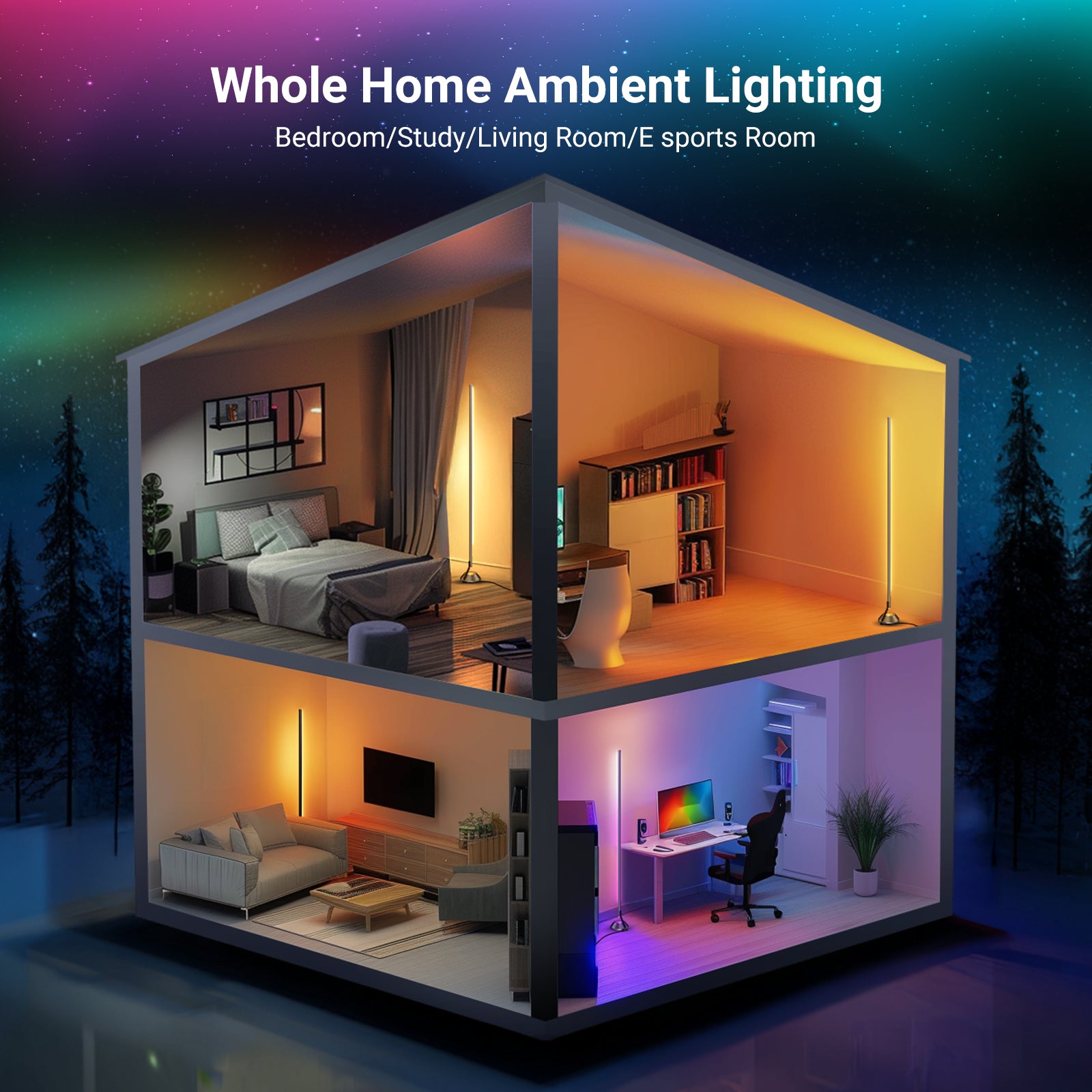 NEEWER NF01 RGBW Smart Floor Lamp | LED Corner Lamp – NEEWER.UK