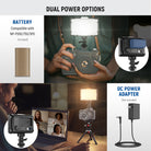 NEEWER RGB176 LED Camera Panel Light offers dual power options.