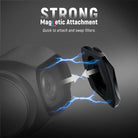 The NEEWER filter for DJI Pocket 4 magnetically snaps onto the camera lens for quick, easy installation and swapping.