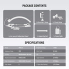 Specifications of the NEEWER BASICS HM03-D 30W 22" LED Folding Arc Lash Lamp