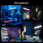 NEEWER NG01 RGB LED Dual Sided Key Light is used for gaming, live streaming, conferencing, and online courses.