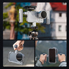 NEEWER PA144 Phone Cage Kit for iPhone 17 Pro Max can be used in a tripod and handheld.