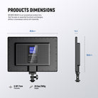 Dimensions of the NEEWER BASICS NL-192B Bi Color LED Panel Light