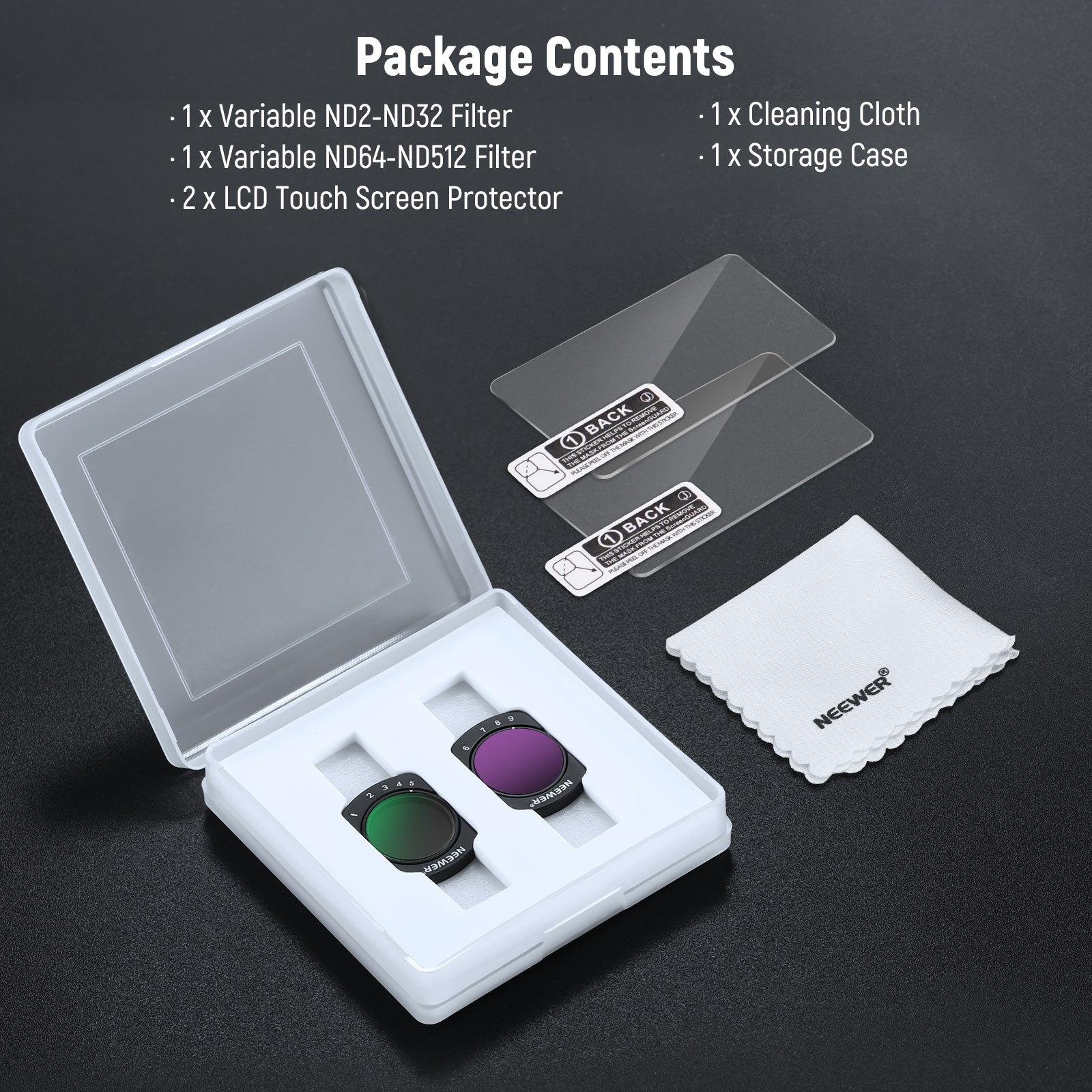 NEEWER Variable ND Filter Kit For DJI Osmo Pocket 3 / Pocket 4