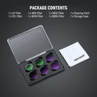 Package Contents of the NEEWER UV/CPL/ND Filter Set For Insta360 GO 