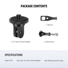 Package Contents of the NEEWER GP-81 Action Camera Mount Adapter kit