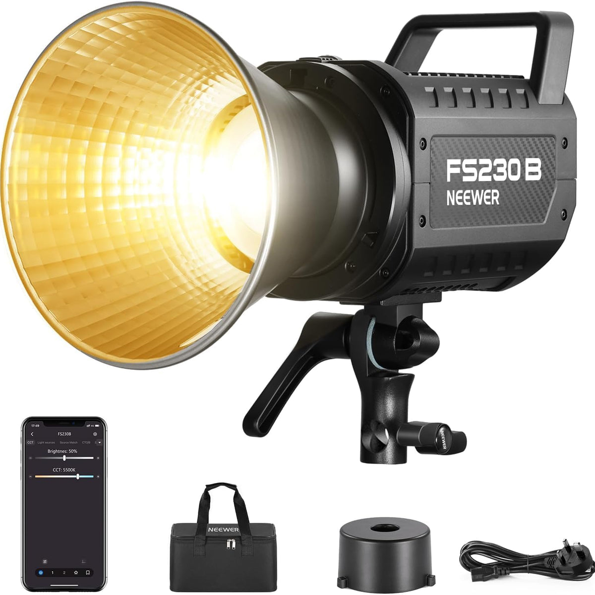 Light Components Color NEEWER FS230B 230W Bi-Color COB LED Video Light – NEEWER.UK