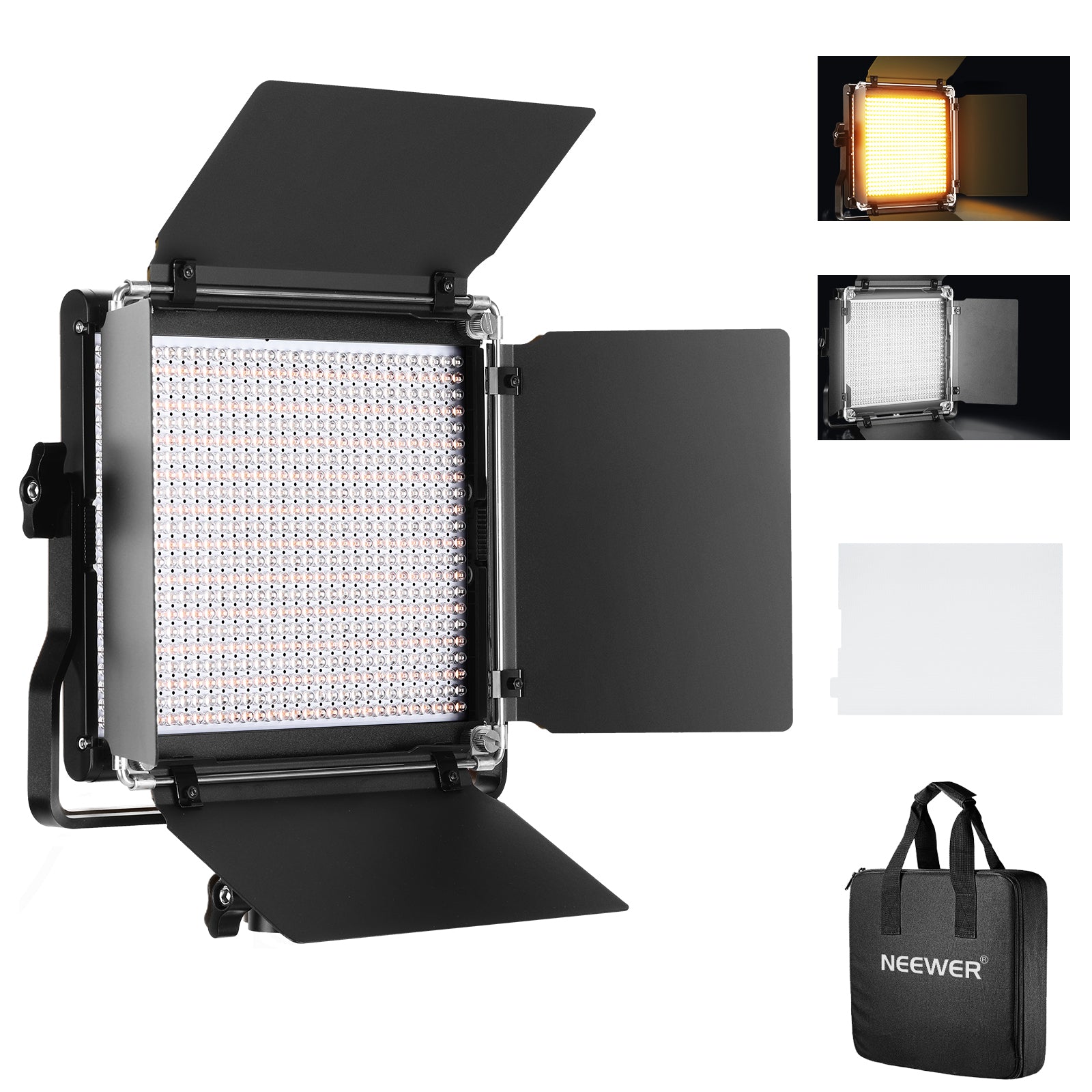NEEWER NL660 Bi-Color LED Panel Light with Carrying Bag - NEEWER
