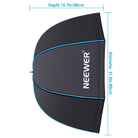 Neewer 31.5" /80cm Portable Octagonal Umbrella Softbox Portrait Product Photography (Black/Blue) - neewer.com