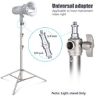 Neewer Stainless Steel Light Stand 102"/260 cm Heavy Duty with 1/4-inch to 3/8-inch Universal Adapter - neewer.com
