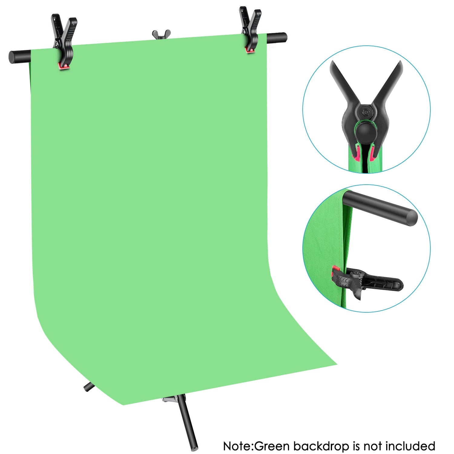 Neewer 32-80 Inches T-Shape Background Backdrop Support Stand Kit