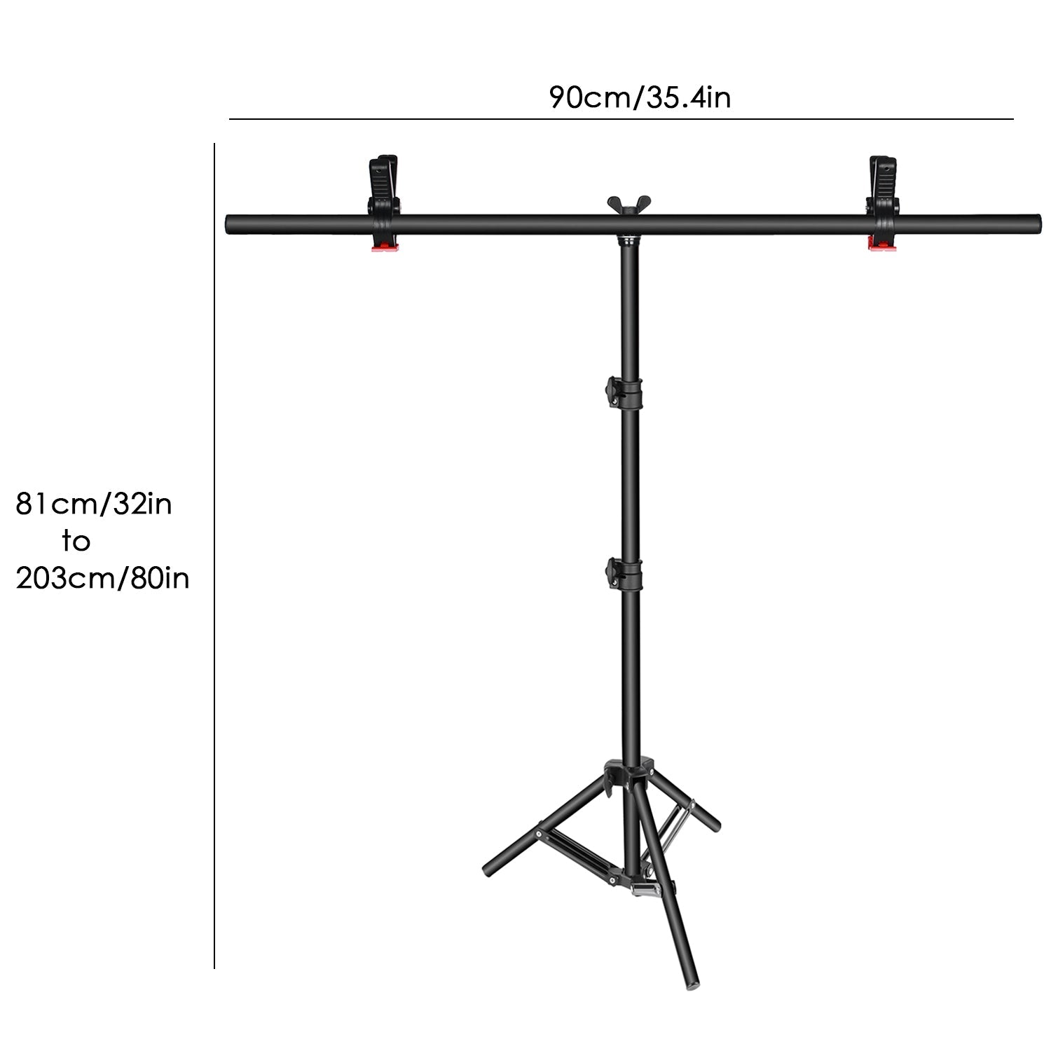 Neewer 32-80 Inches T-Shape Background Backdrop Support Stand Kit