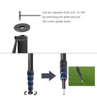 Neewer Carbon Fiber Monopod with Carrying Bag(Black + Blue) - neewer.com