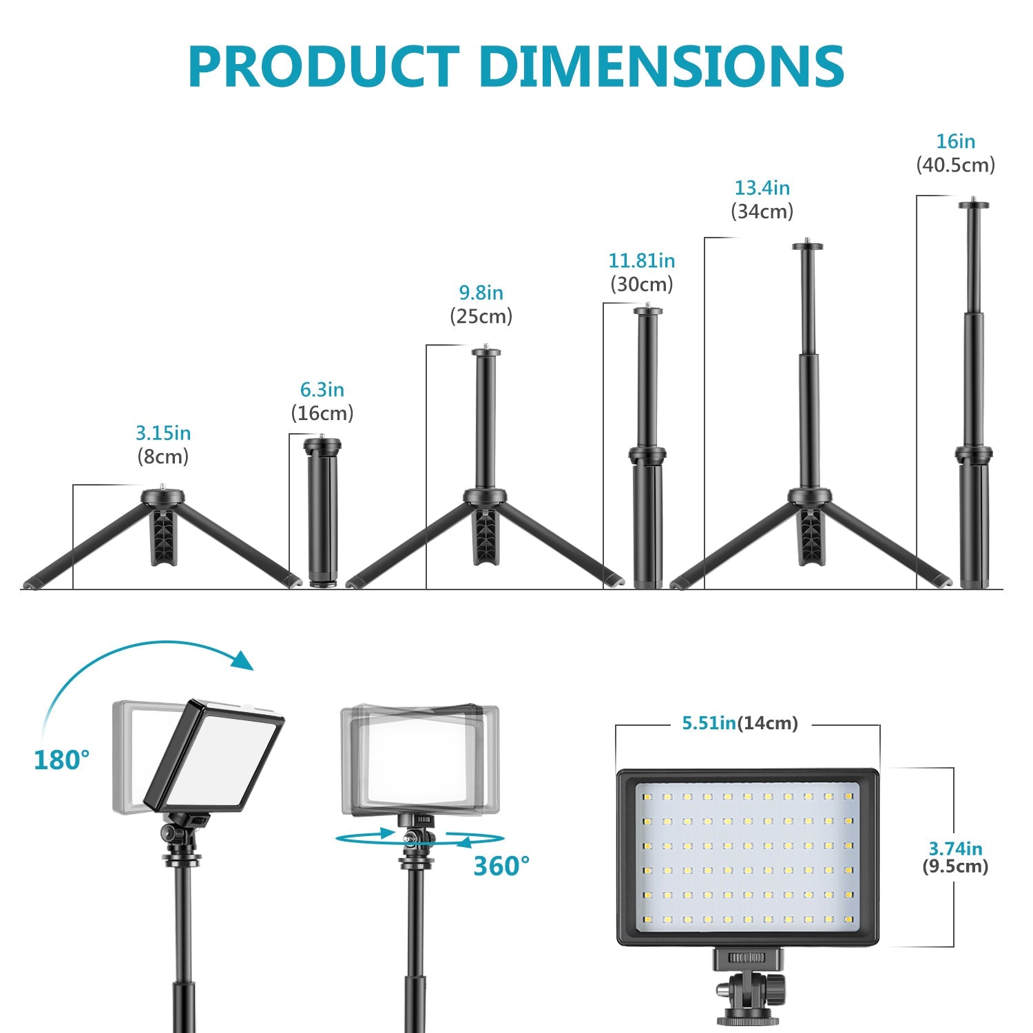 Neewer Tabletop LED Video Light