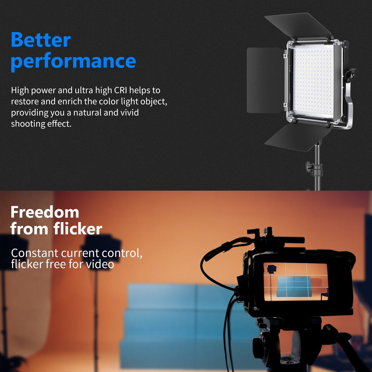 Neewer 660 RGB Led Light with APP Control Adjustable Colors Metal Shell