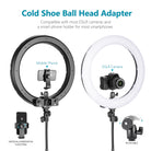 Neewer Advanced 2.4G 18-inch Dimmable Bi-Color LED Ring Light with LCD Screen