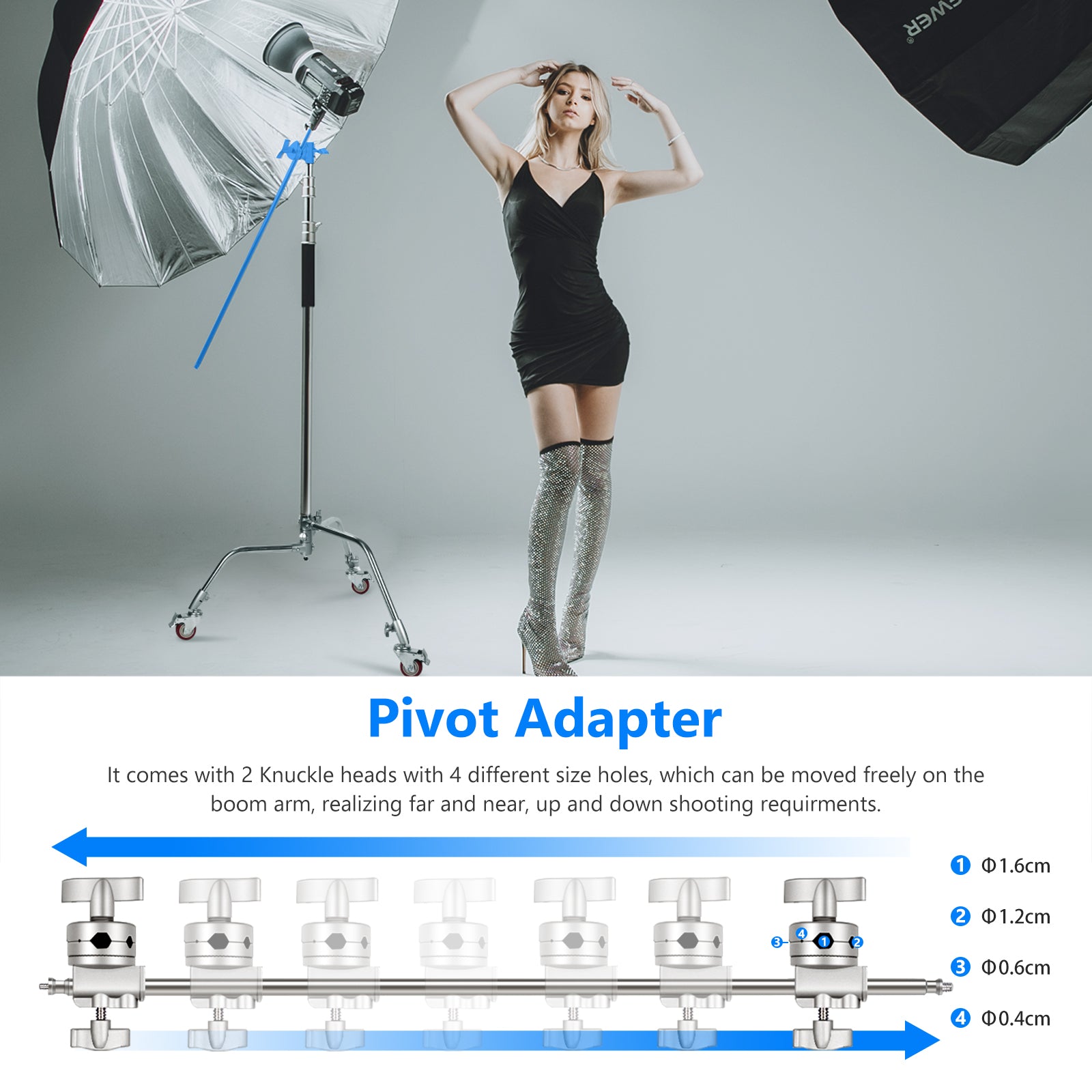NEEWER Metal C Stand Light Stand With Wheels - NEEWER – NEEWER.UK