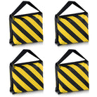Neewer 4/6 Packs Dual Handle Black/Yellow Sandbag Saddlebag