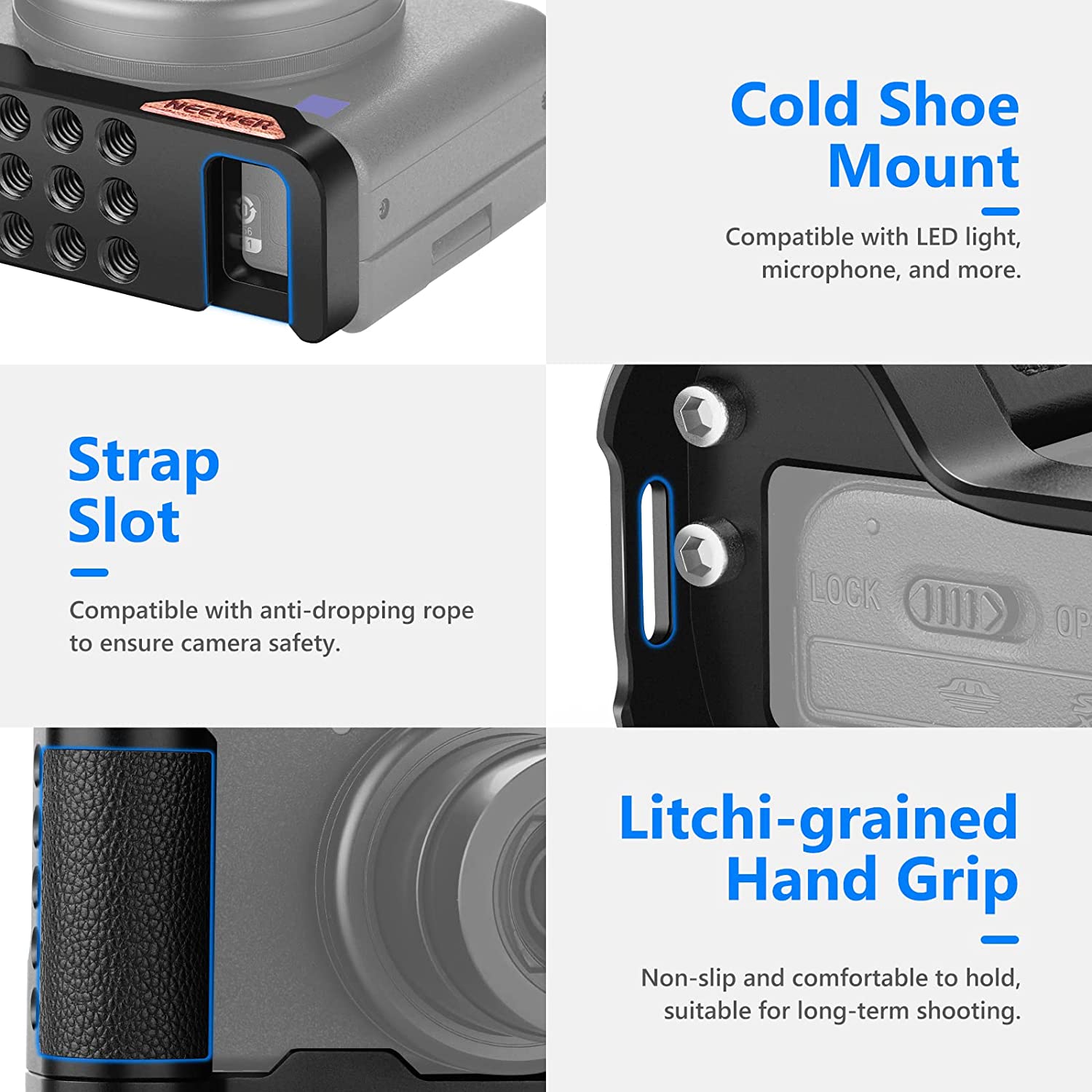 NEEWER VS106 Camera Handle Grip for Sony ZV1 - NEEWER – NEEWER.UK