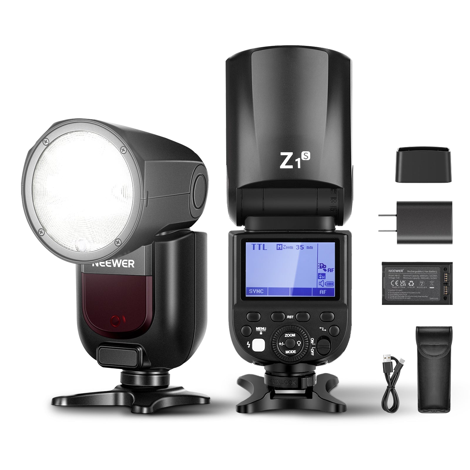 NEEWER Z1-S TTL Round Head Flash Speedlite for Sony Cameras NEEWER
