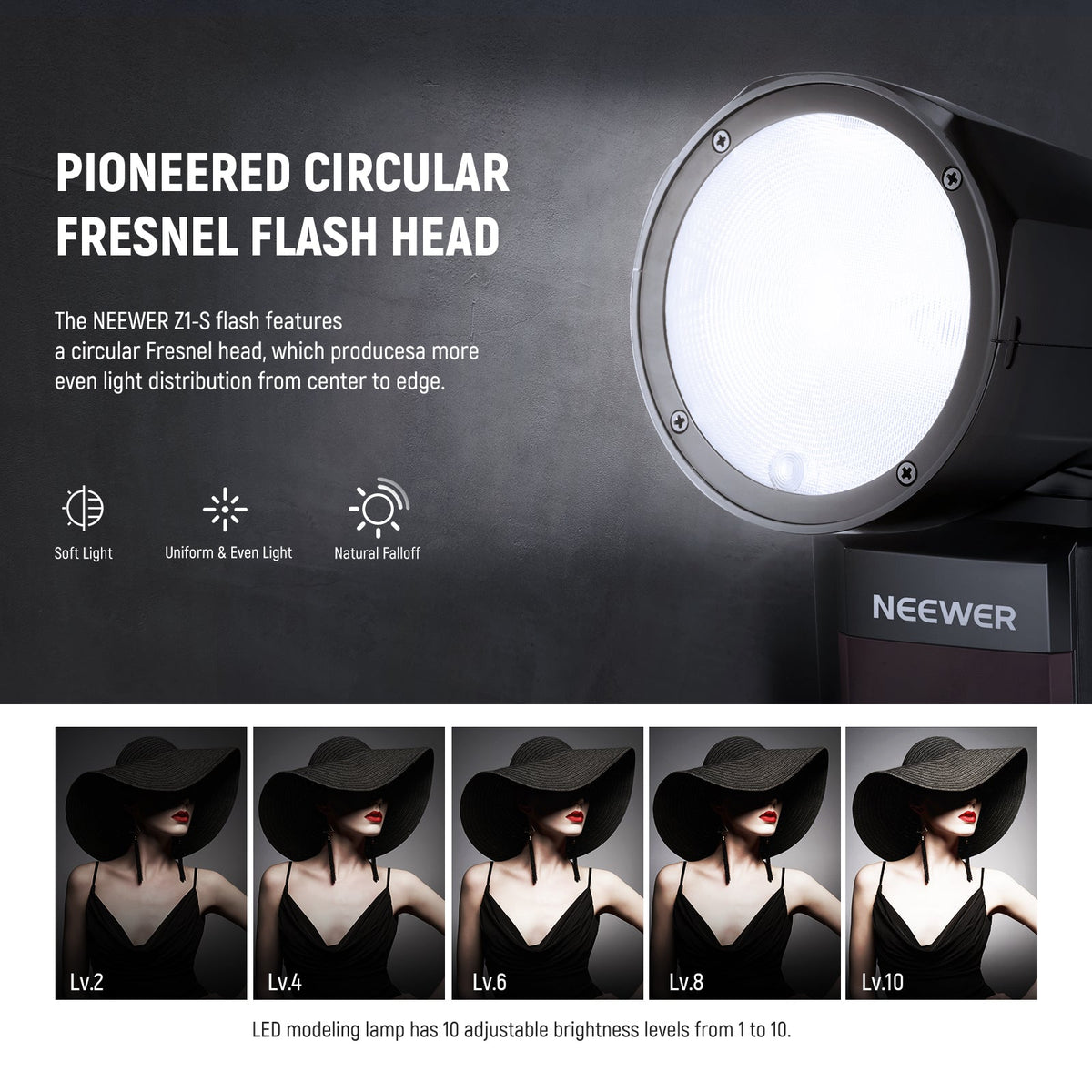 NEEWER Z1S TTL Round Head Flash Speedlite for Sony Cameras NEEWER