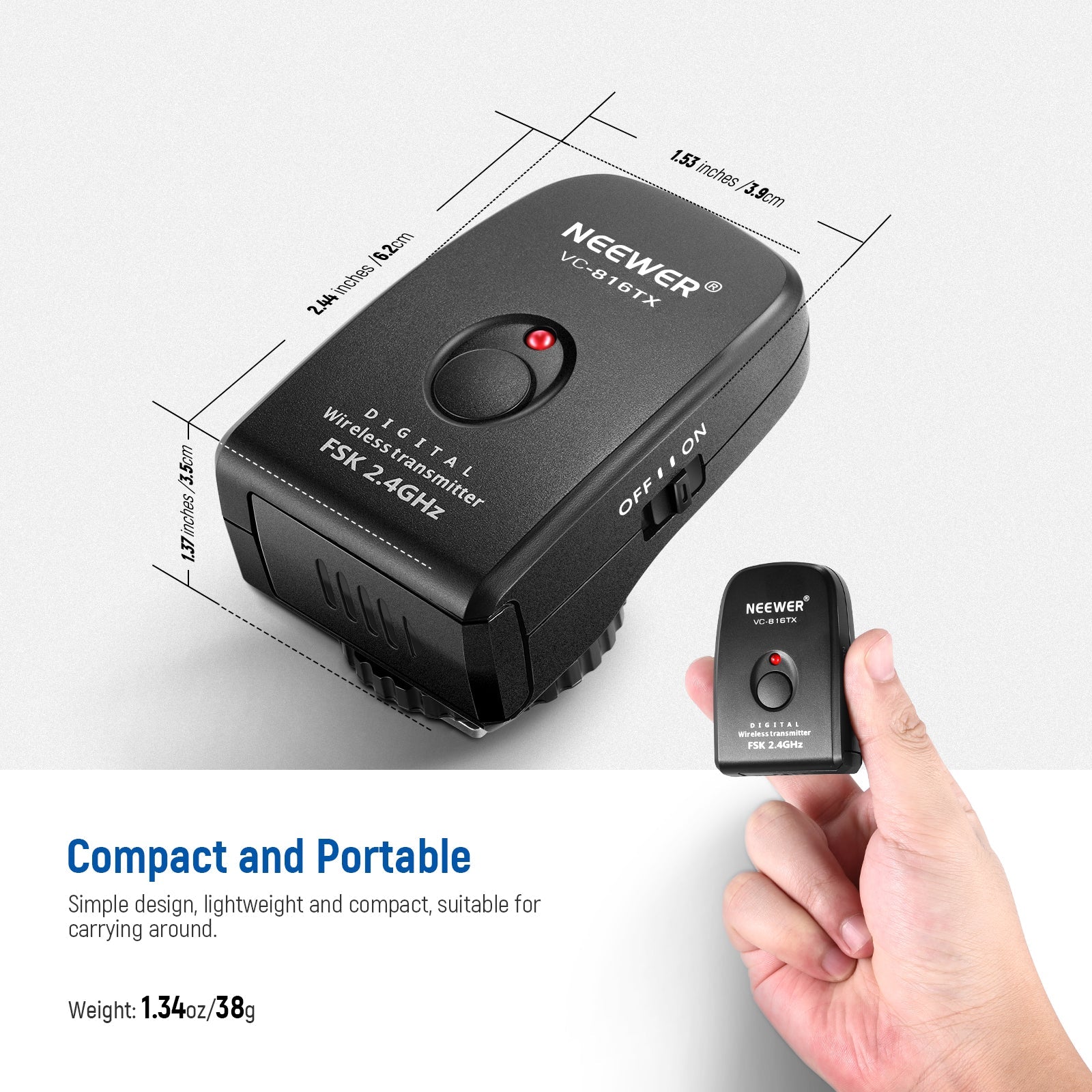 NEEWER VC-816TX Wireless Trigger for Vision4 & ML300 - NEEWER 