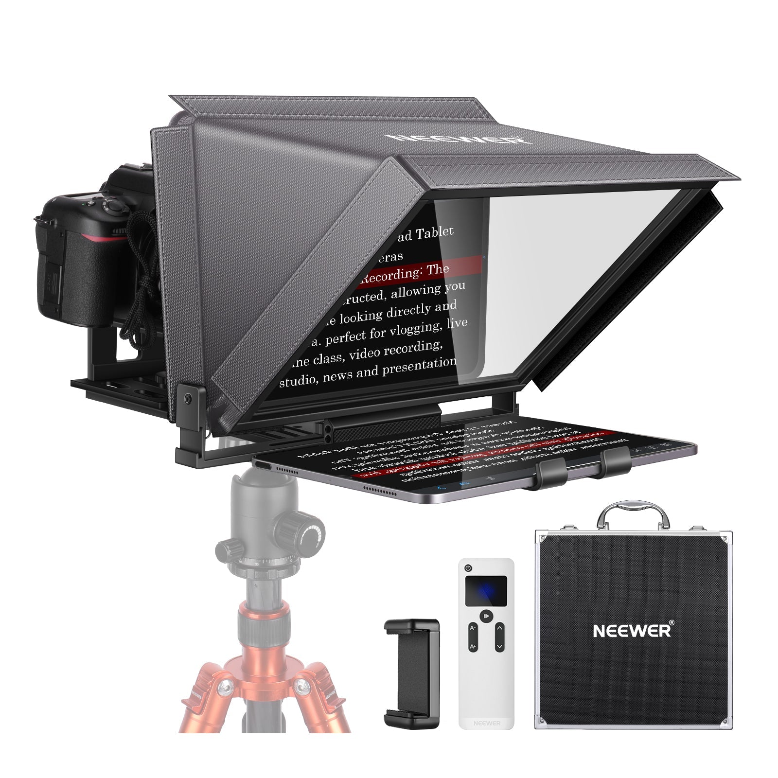 NEEWER X12 プロンプター　ニーワー NEEWER X12 Aluminum Teleprompter with Remote & Phone Holder