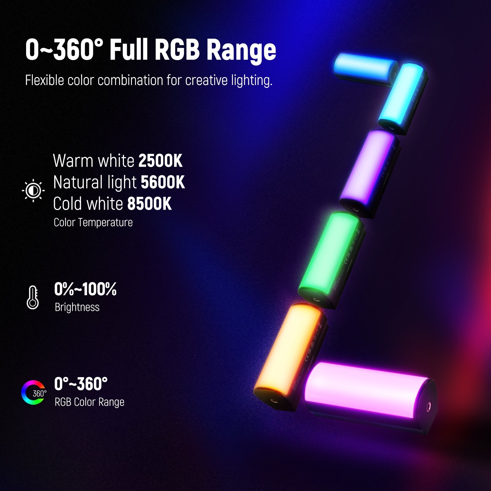 Rgb store stick lamp