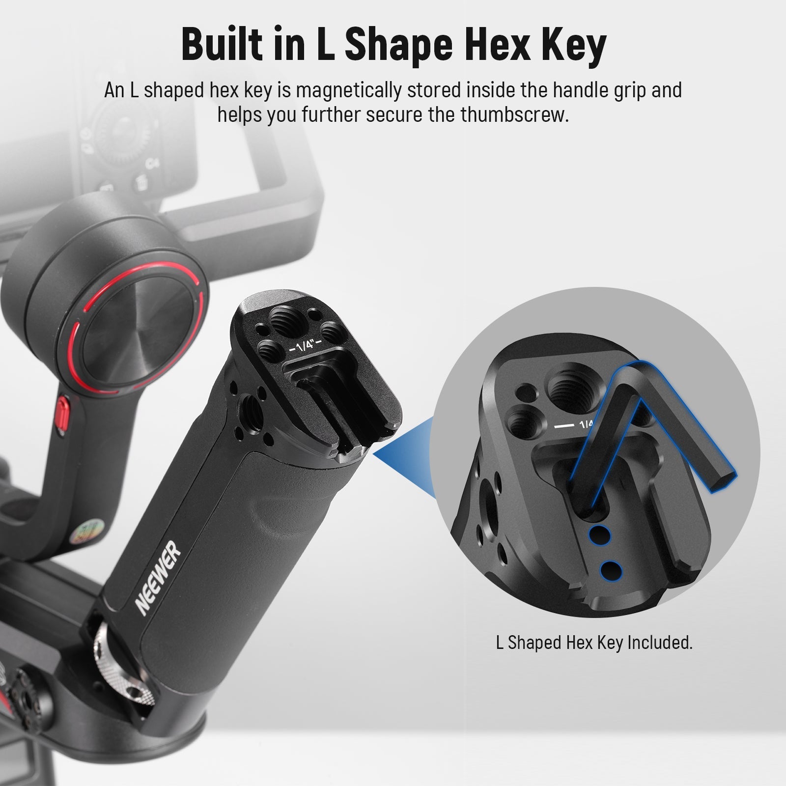 NEEWER Gimbal Handle Grip Compatible with ZHIYUN WEEBILL-S