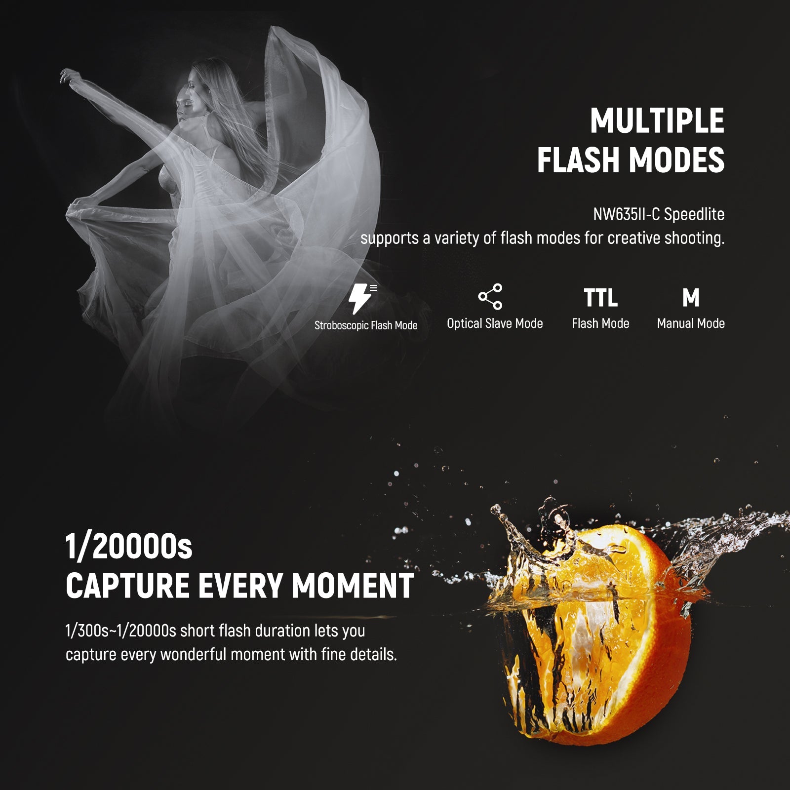 NEEWER Upgraded NW635II-C TTL Speedlite Flash for Canon