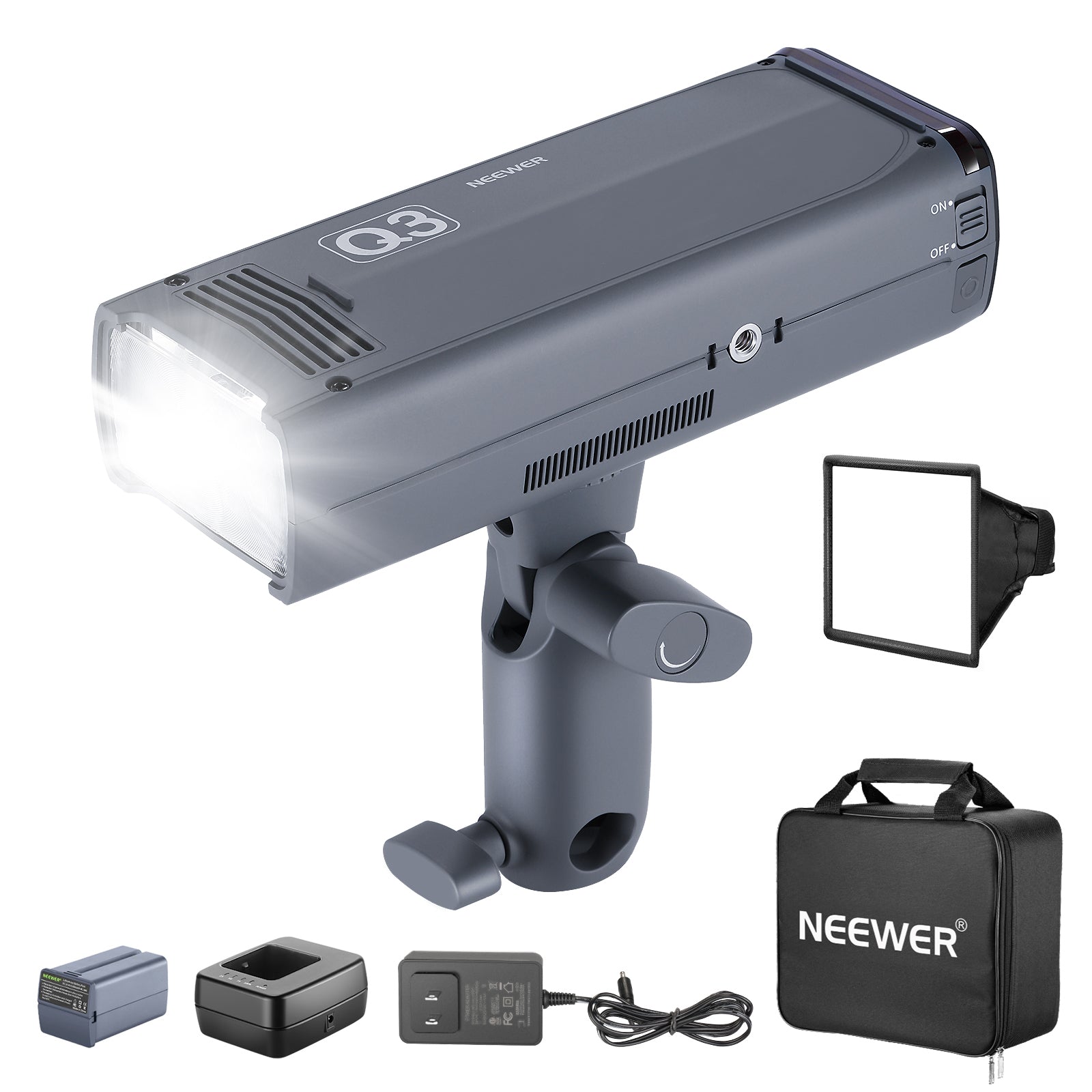 NEEWER Q3 200Ws 2.4G TTL Flash Strobe