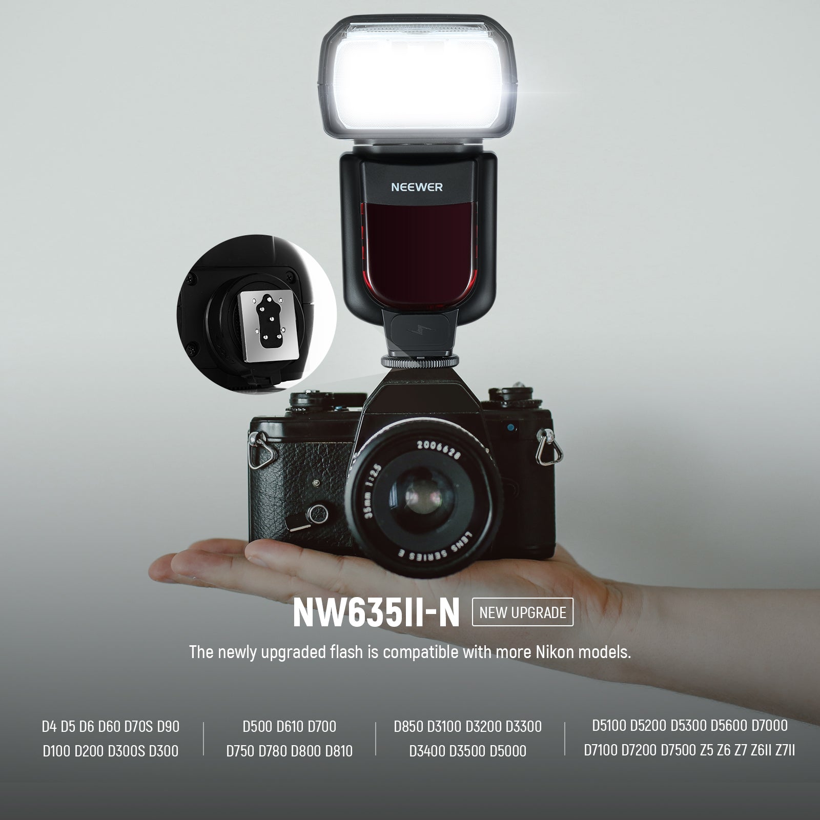 NEEWER NW635II-N TTL Flash Speedlite For Nikon Cameras