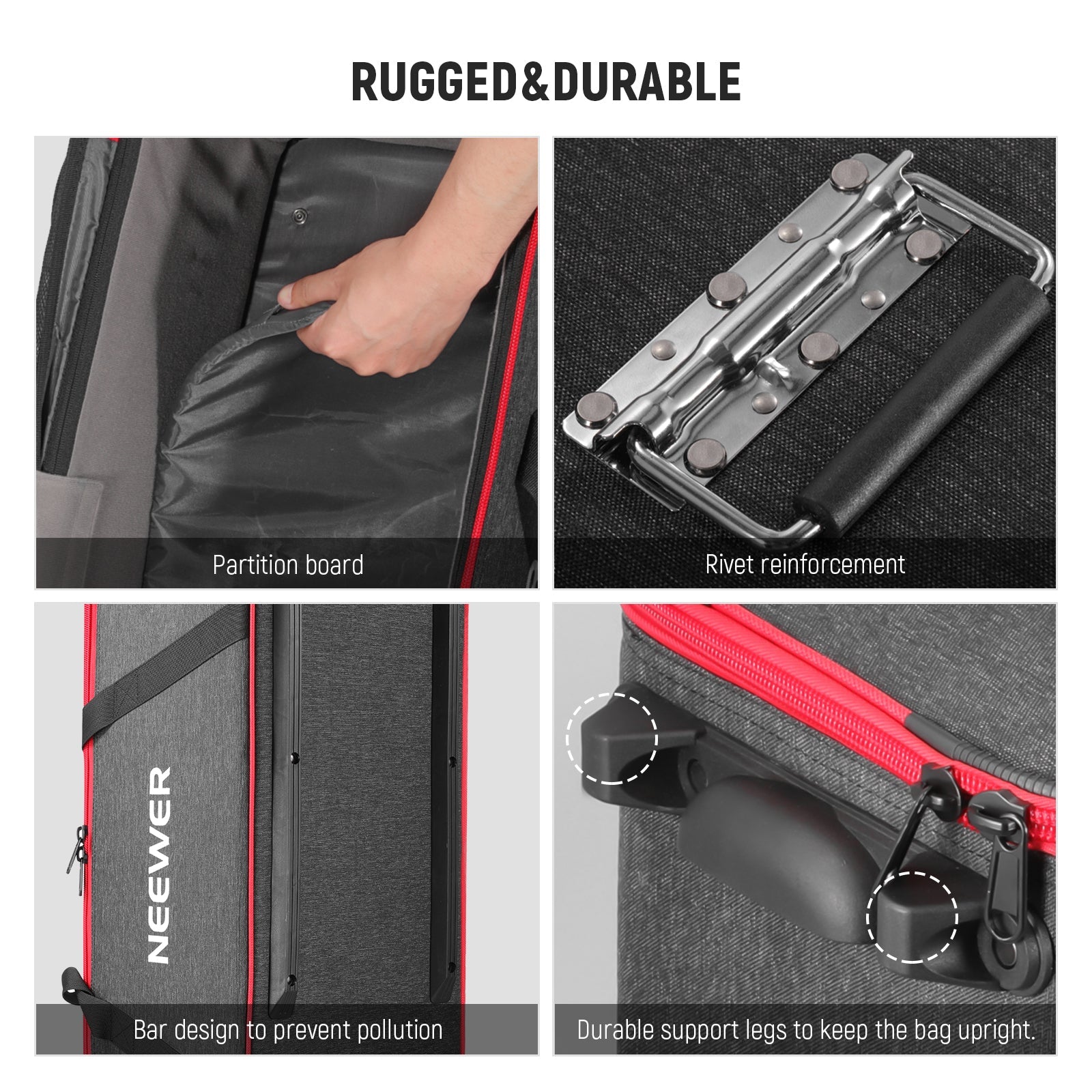 NEEWER 30 ×1010 /77cmx25cmx25cm 肩ひもに付きキャリングバッグ 並行輸入品 Neewer Trolley Case for Photo Studio Equipment, 30\"x11\"x11
