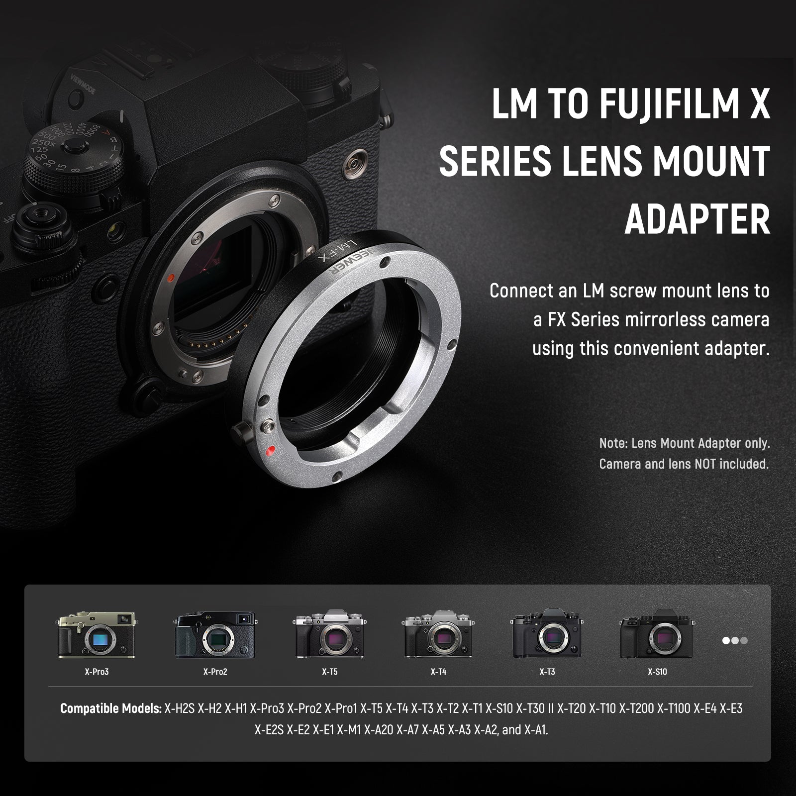 NEEWER Leica M Lens to Fujifilm X Lens Mount Adapter