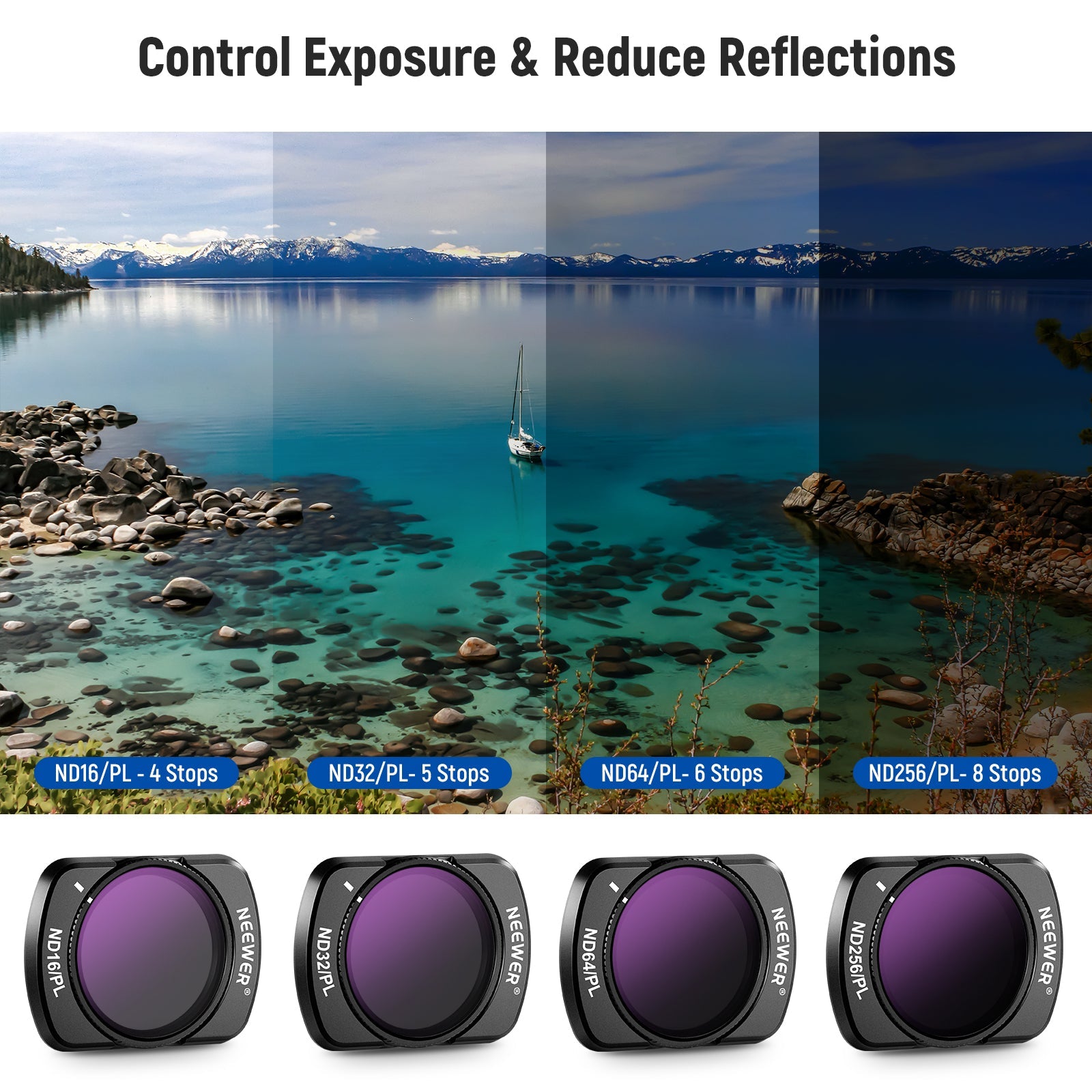 Neewer Variabele ND2-32 filter compatibel met DJI Osmo Pocket 3, magnetische 1-5 beperkte stops verstelbare ND-filter, actiecamera- accessoires, HD optisch glas, inclusief 2 LCD-schermbeschermers, FL Neewer Variabele ND2-32 filter compatibel met DJI Osmo Pocket 3, magnetische 1-5 beperkte stops verstelbare ND-filter, actiecamera- accessoires, HD optisch glas, inclusief 2 LCD-schermbeschermers, FL