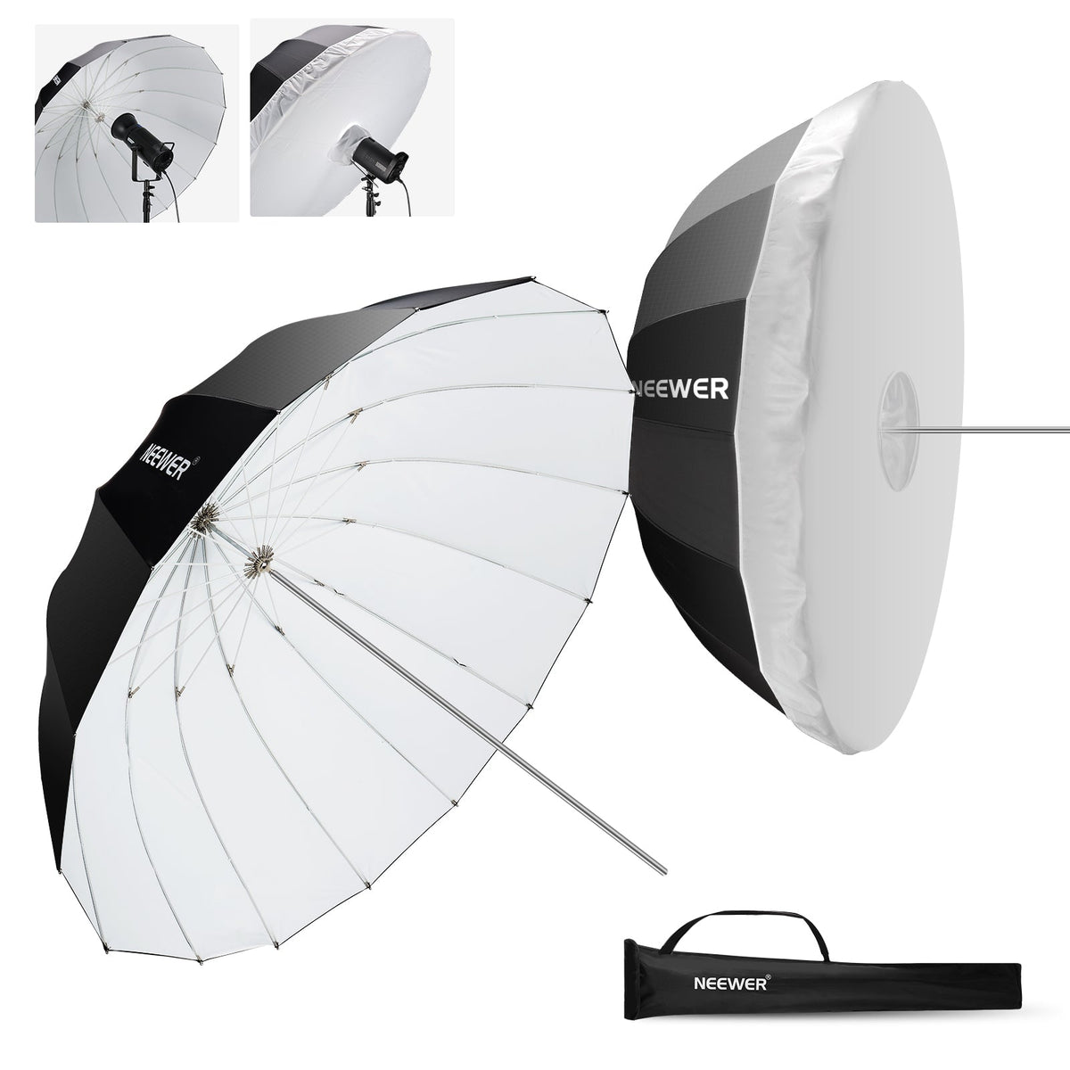 Custom Reflective Diffusers NEEWER Parabolic Reflective Umbrella with Diffuser - NEEWER – NEEWER.UK