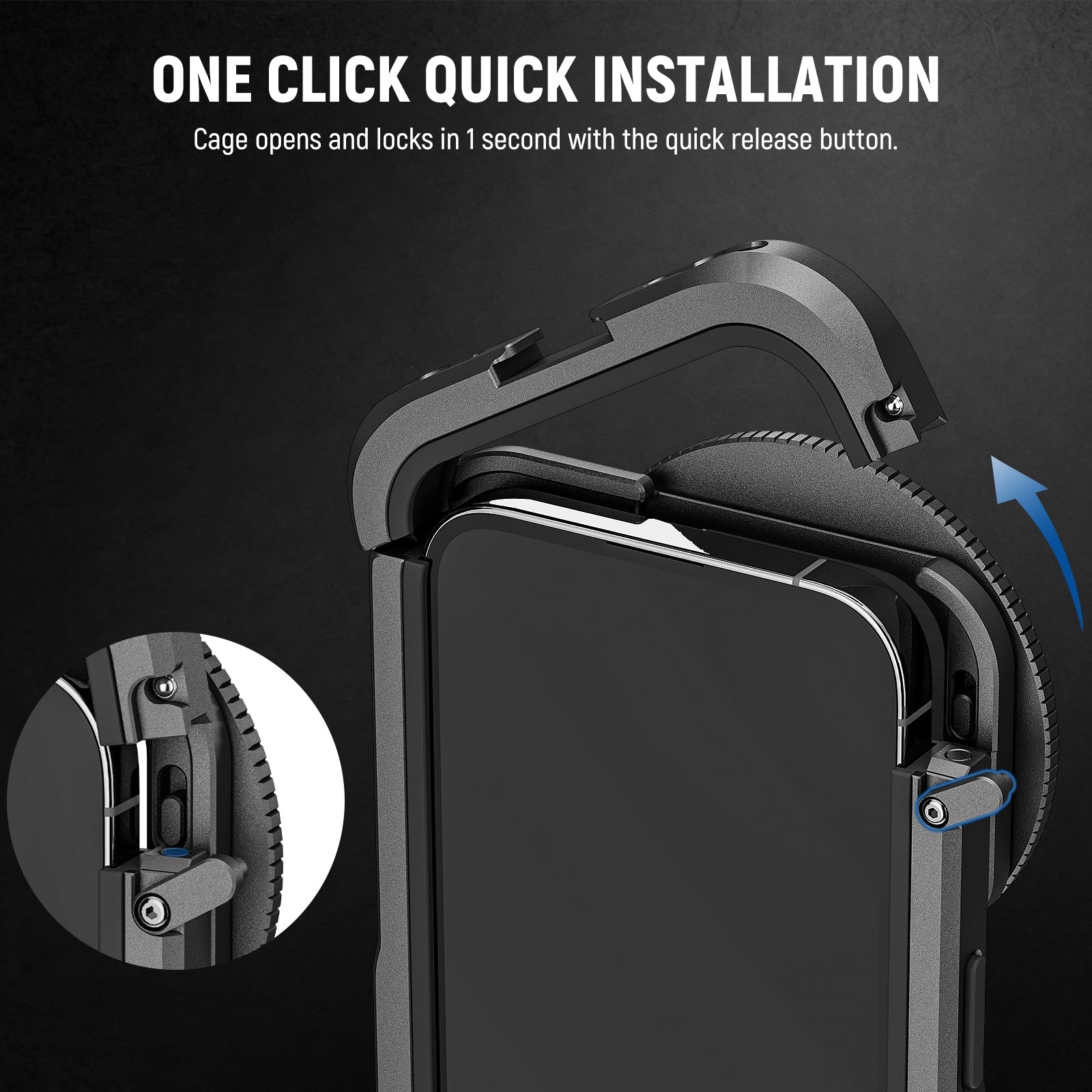 NEEWER PA023 Metal Cage Video Rig iPhone 15 Pro/ Pro Max - NEEWER