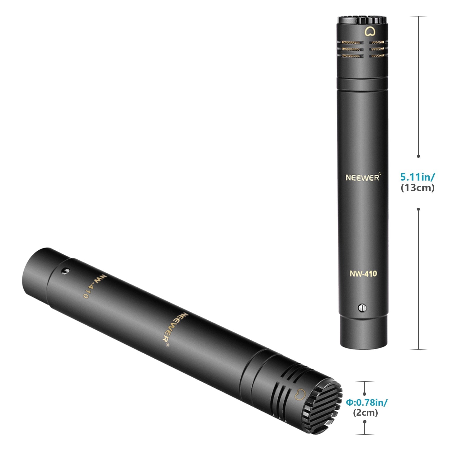 NEEWER 2 Pack Pencil Stick Condenser Microphone kit - NEEWER
