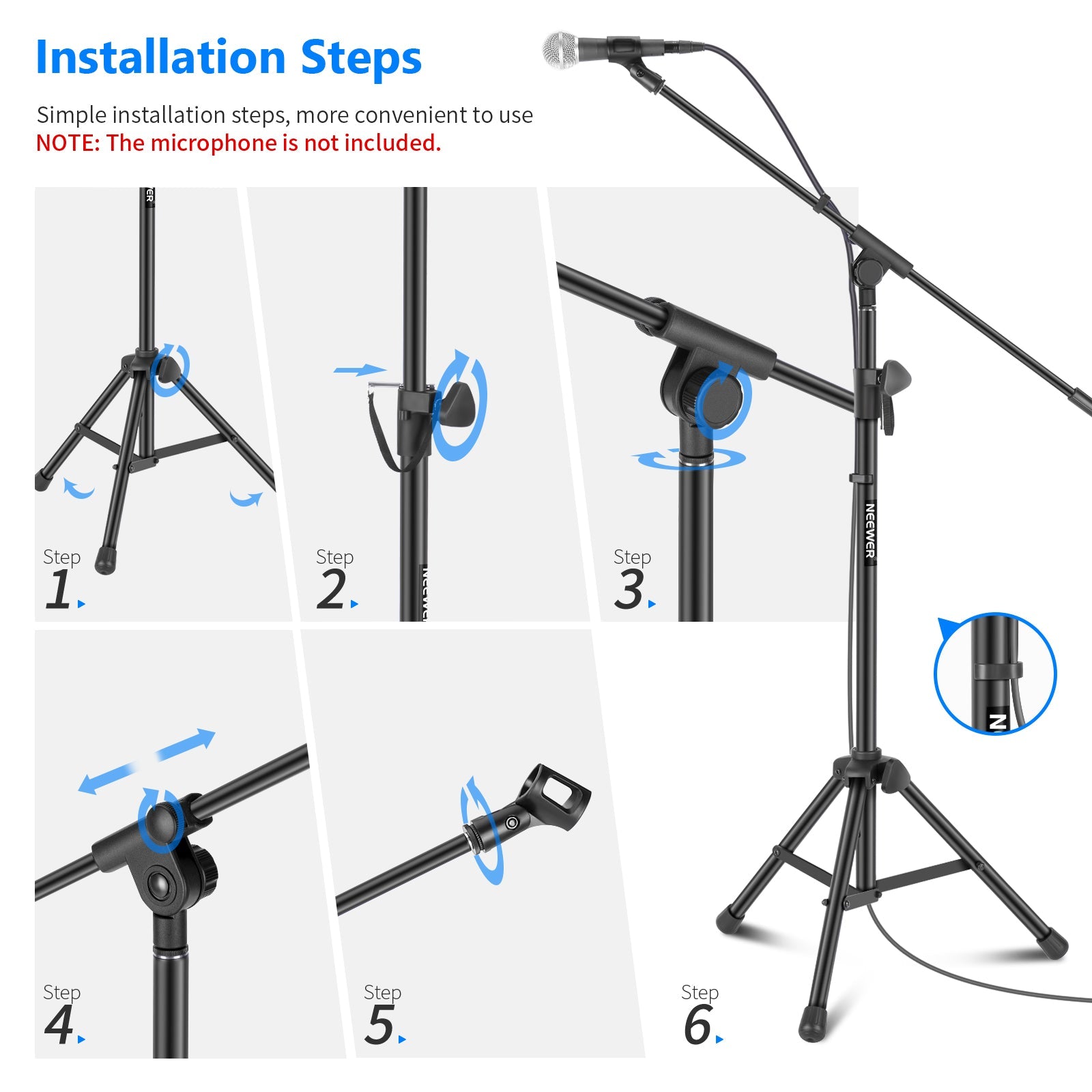 Neewer Tripod Boom Microphone Stand