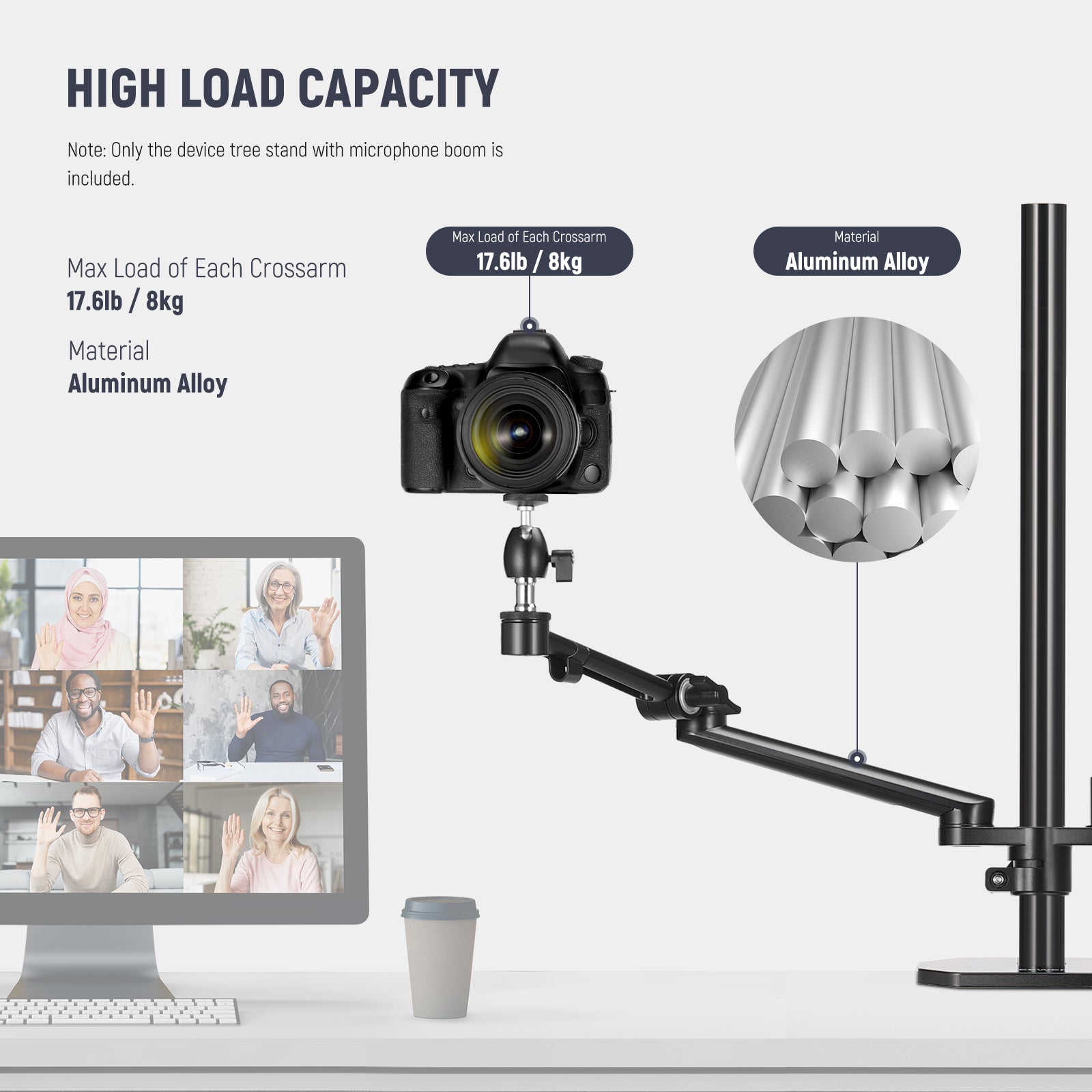 NEEWER DS007 Overhead Camera Stand Desk Mount Rig - NEEWER – NEEWER.UK