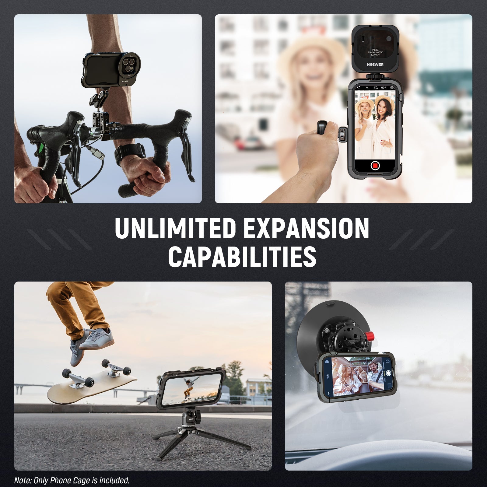 NEEWER PA023 Metal Cage Video Rig iPhone 15 Pro/ Pro Max - NEEWER